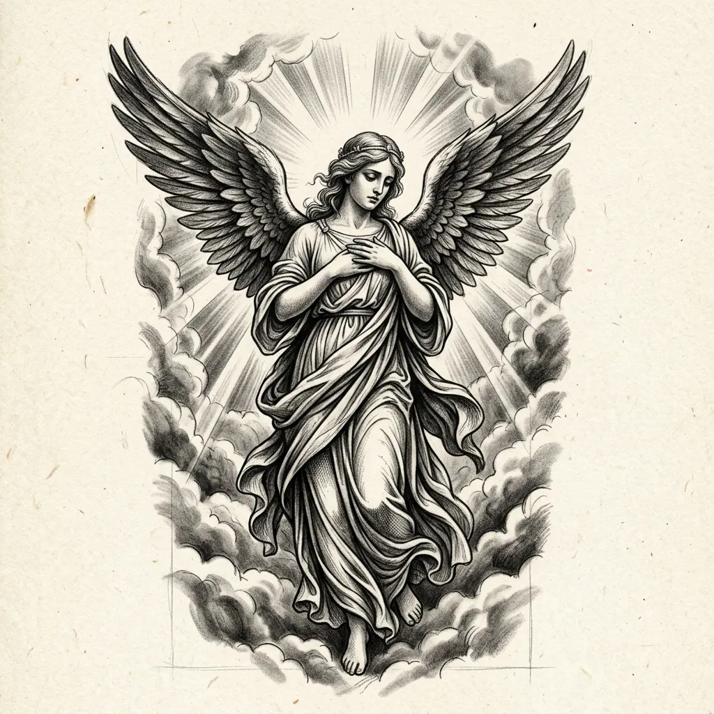 Angel Black and Grey