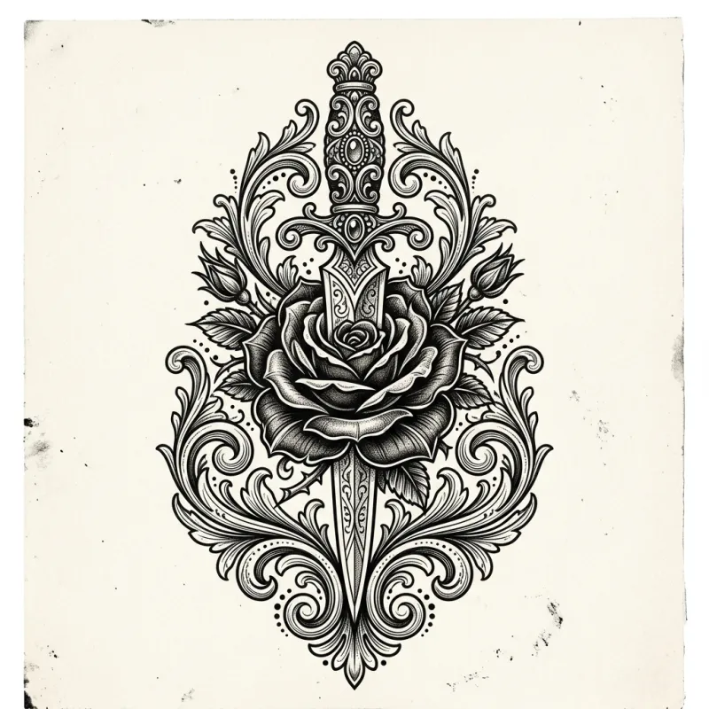 Baroque Rose Dagger