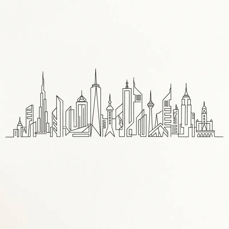 Abstract City Skyline