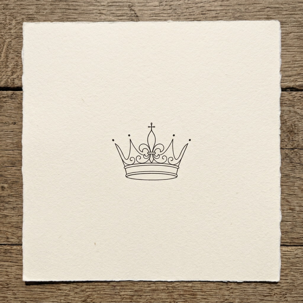 Crown Minimalist tattoo design