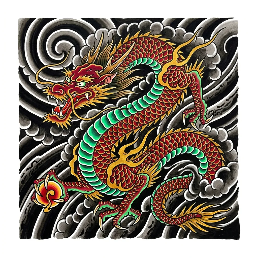 Dragon Japanese Tattoo