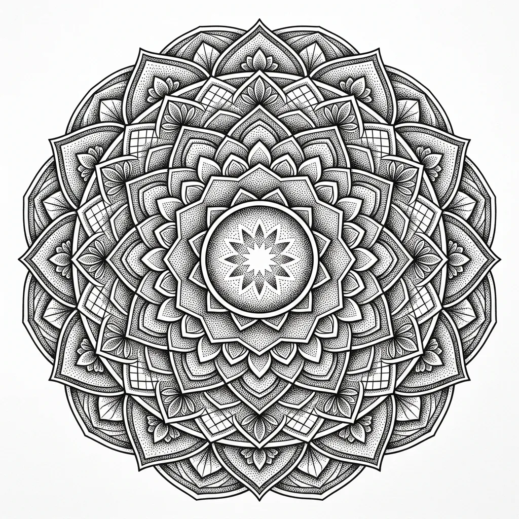 Mandala Dotwork