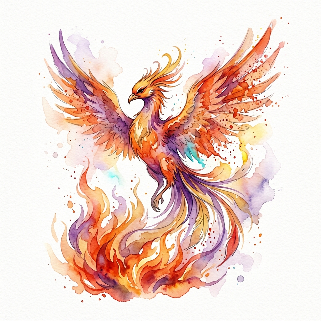 Fênix Watercolor