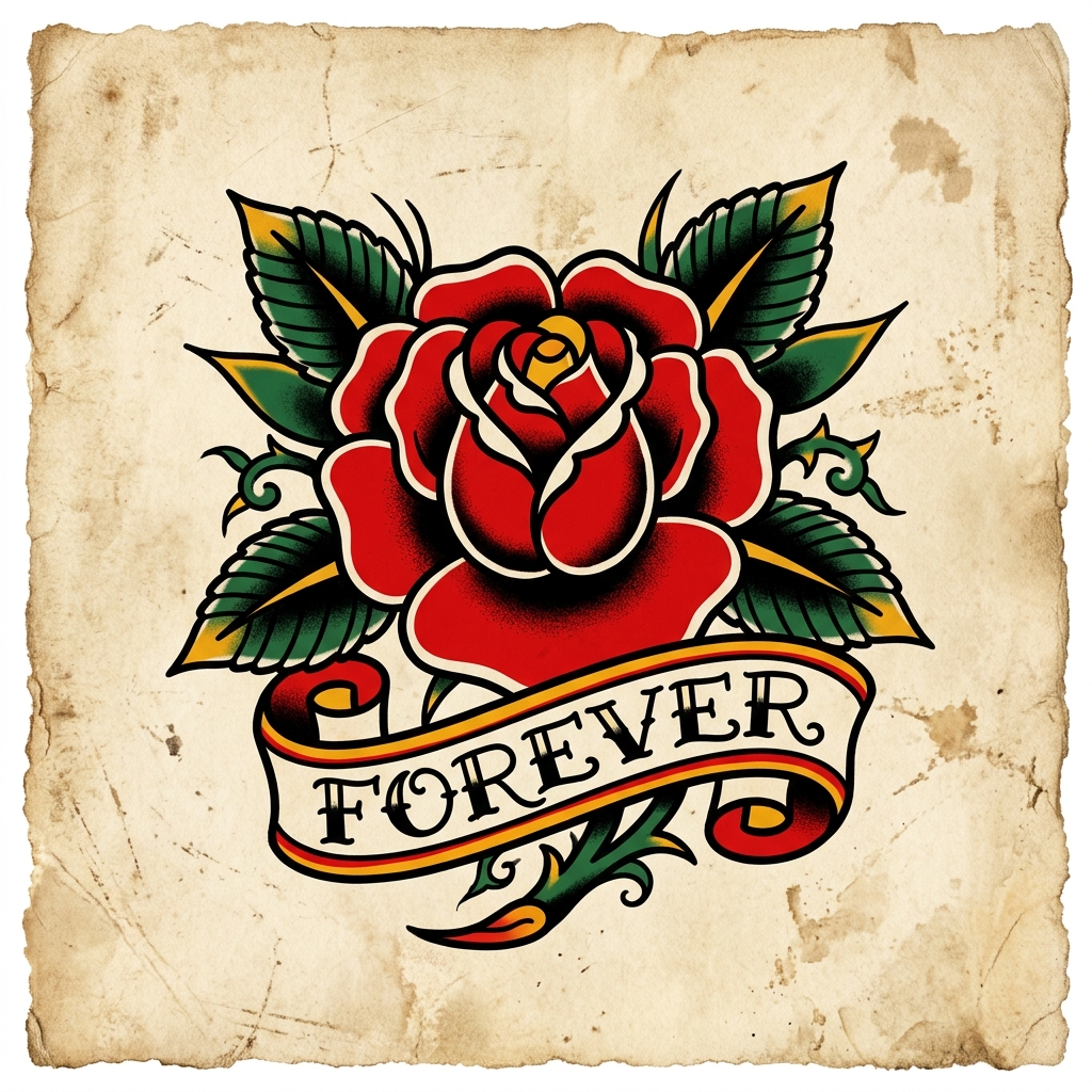 Rose Traditional Tattoo