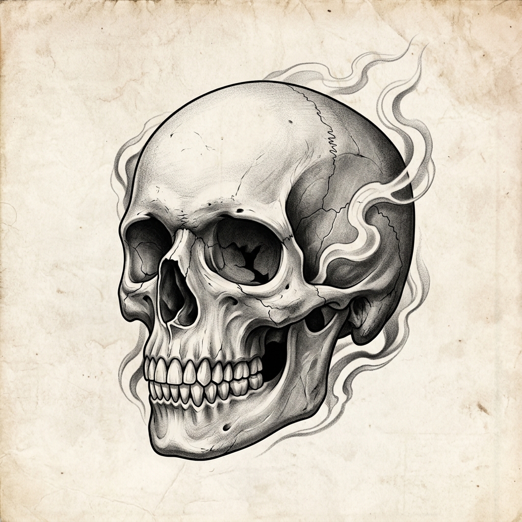 Skull Realism Tattoo