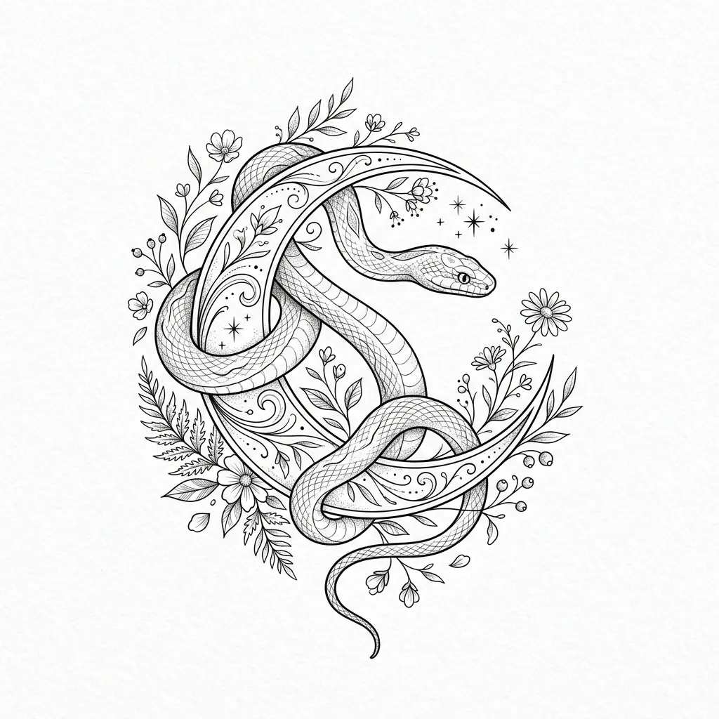 Snake Fine Line